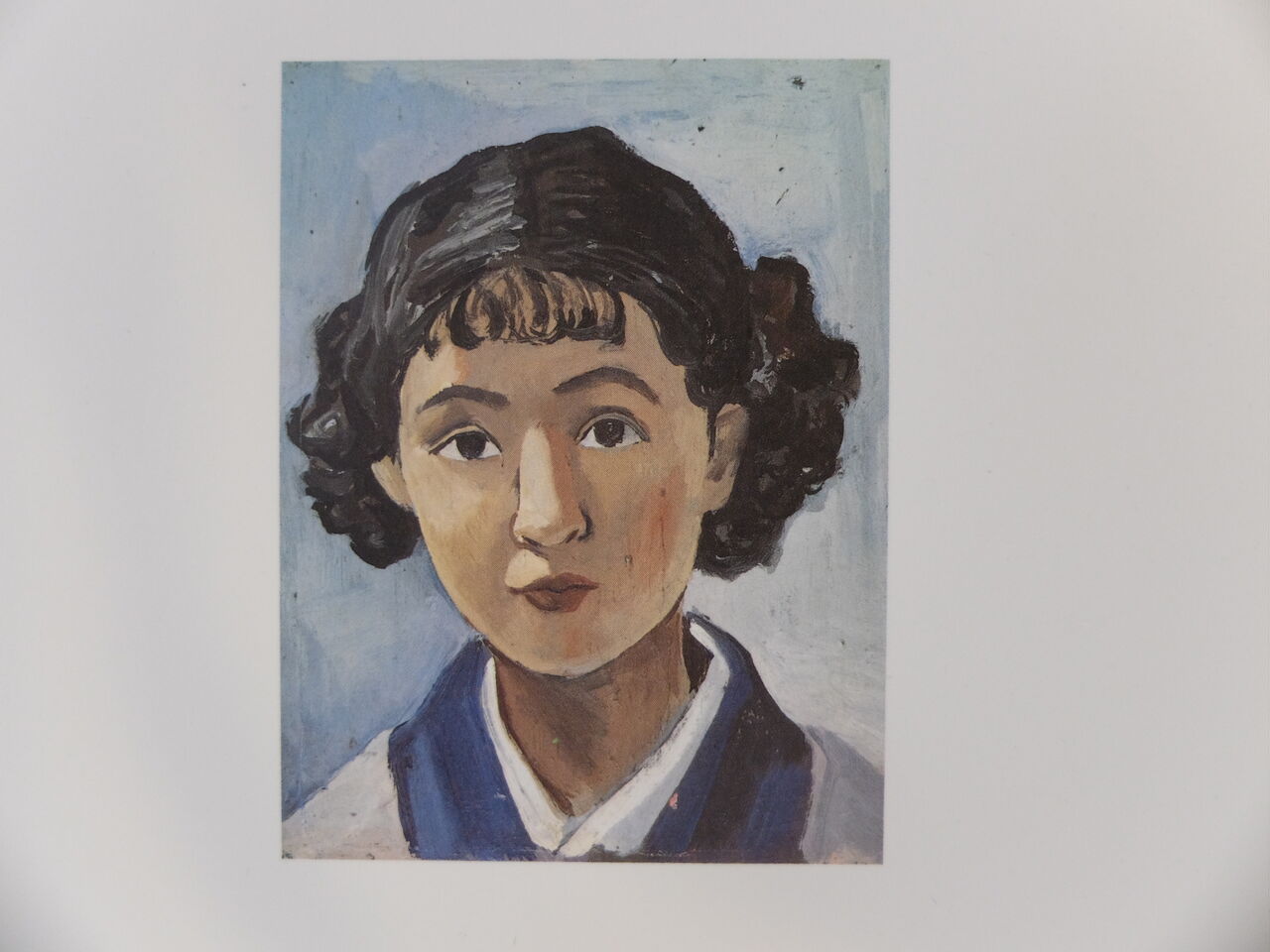『静子像』とタイトルされた油彩画と裸婦のデッサン画